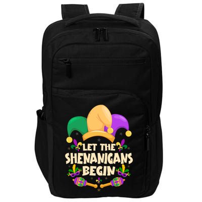 Funny Mardi Gras Let The Shenanigans Begin Impact Tech Backpack