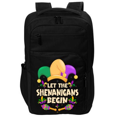 Funny Mardi Gras Let The Shenanigans Begin Impact Tech Backpack