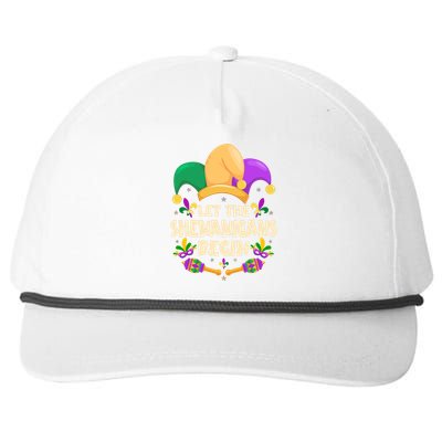 Funny Mardi Gras Let The Shenanigans Begin Snapback Five-Panel Rope Hat