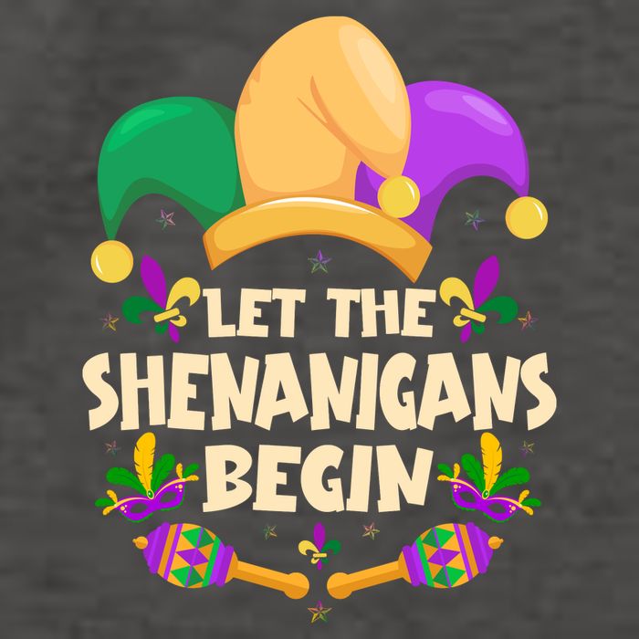 Funny Mardi Gras Let The Shenanigans Begin Vector Backpack