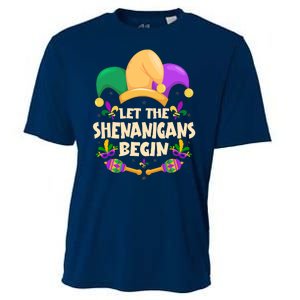 Funny Mardi Gras Let The Shenanigans Begin Cooling Performance Crew T-Shirt