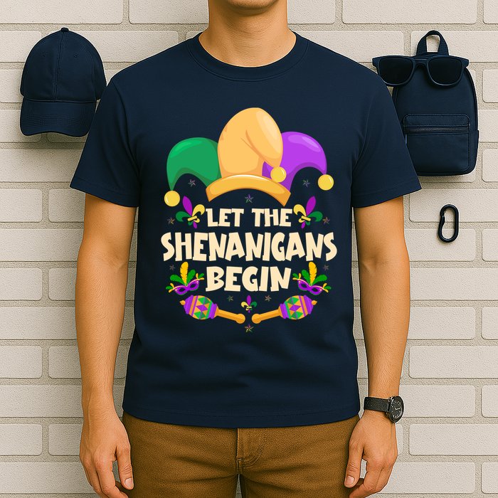 Funny Mardi Gras Let The Shenanigans Begin T-Shirt