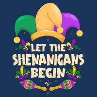 Funny Mardi Gras Let The Shenanigans Begin T-Shirt