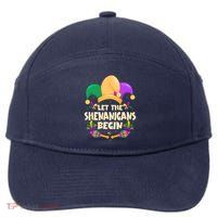Funny Mardi Gras Let The Shenanigans Begin 7-Panel Snapback Hat