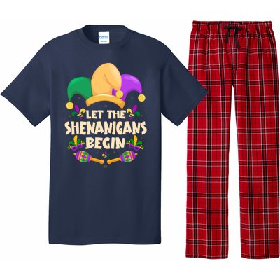 Funny Mardi Gras Let The Shenanigans Begin Pajama Set