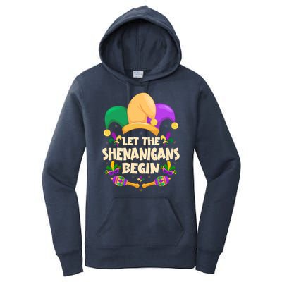Funny Mardi Gras Let The Shenanigans Begin Women's Pullover Hoodie