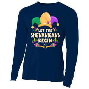 Funny Mardi Gras Let The Shenanigans Begin Cooling Performance Long Sleeve Crew