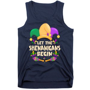 Funny Mardi Gras Let The Shenanigans Begin Tank Top