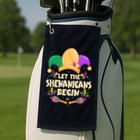 Funny Mardi Gras Let The Shenanigans Begin Golf Towel
