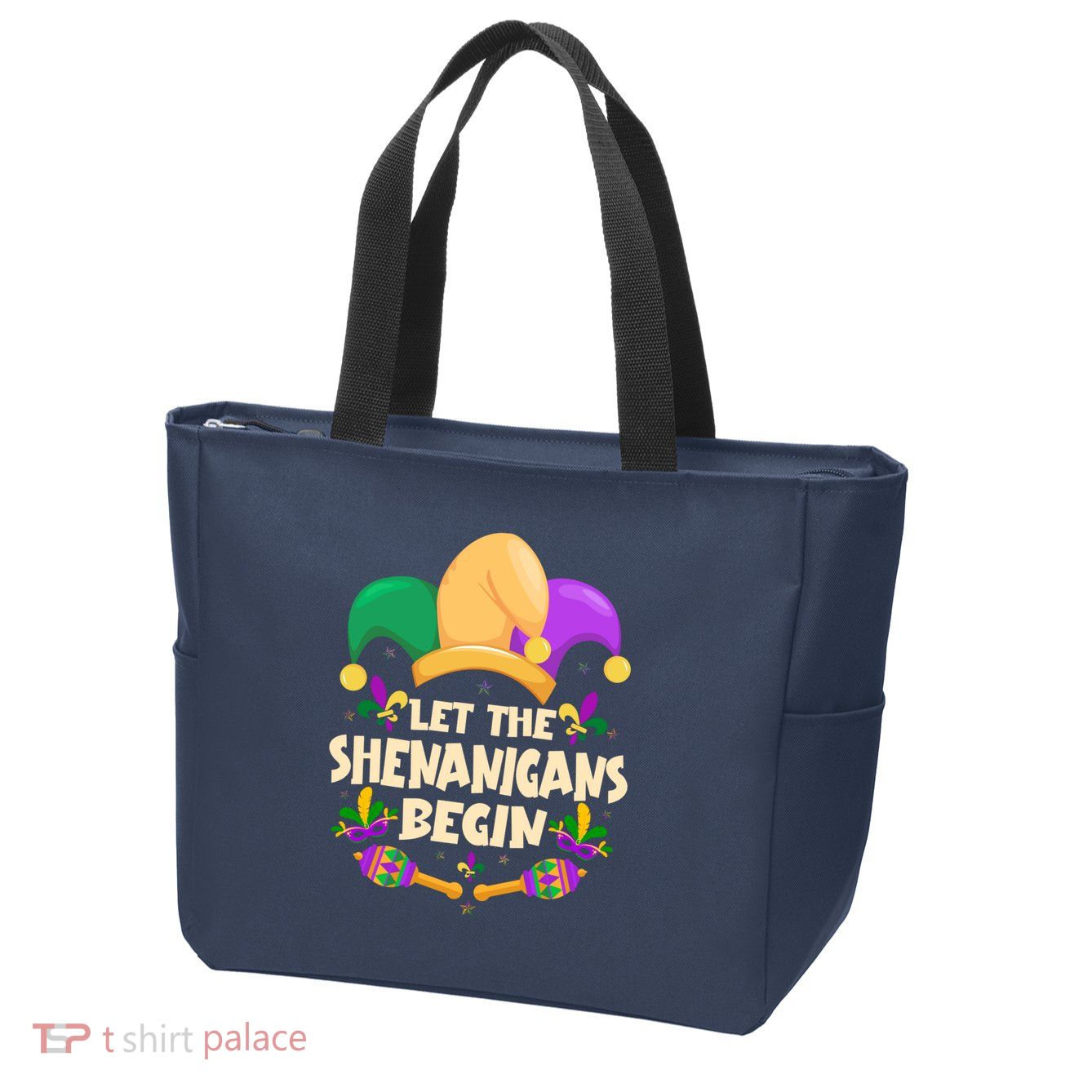 Funny Mardi Gras Let The Shenanigans Begin Zip Tote Bag