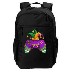 Funny Mardi Gras Video Games Controller Jester Hat Gamer Daily Commute Backpack