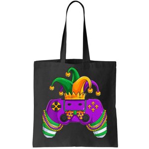 Funny Mardi Gras Video Games Controller Jester Hat Gamer Tote Bag