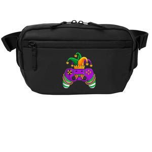 Funny Mardi Gras Video Games Controller Jester Hat Gamer Crossbody Pack