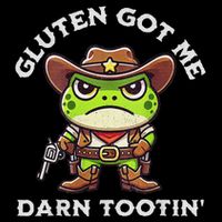 Frog Meme Gluten Got Me Darn Tootin Gluten Free Diet Bucket Hat