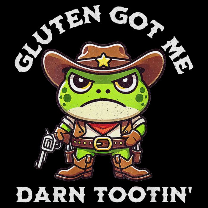 Frog Meme Gluten Got Me Darn Tootin Gluten Free Diet Bucket Hat