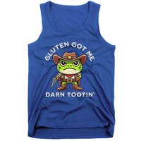 Frog Meme Gluten Got Me Darn Tootin Gluten Free Diet Tank Top