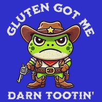 Frog Meme Gluten Got Me Darn Tootin Gluten Free Diet Kids T-Shirt