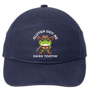 Frog Meme Gluten Got Me Darn Tootin Gluten Free Diet 7-Panel Snapback Hat