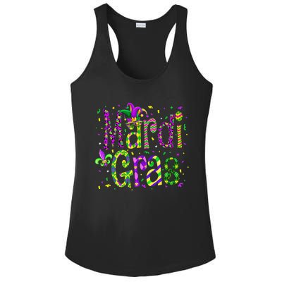 Funny Mardi Gras Parade Jester Hat Ladies PosiCharge Competitor Racerback Tank