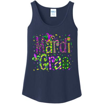 Funny Mardi Gras Parade Jester Hat Ladies Essential Tank