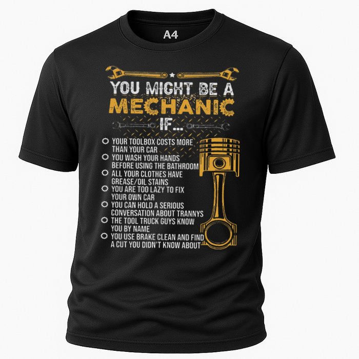 Funny Mechanic Gifts You Might Be A Mechanic If Cooling Performance Crew T-Shirt