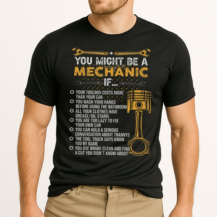 Funny Mechanic Gifts You Might Be A Mechanic If Cooling Performance Crew T-Shirt