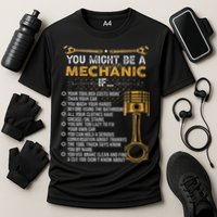 Funny Mechanic Gifts You Might Be A Mechanic If Cooling Performance Crew T-Shirt