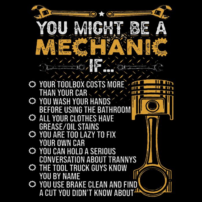 Funny Mechanic Gifts You Might Be A Mechanic If T-Shirt