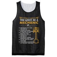 Funny Mechanic Gifts You Might Be A Mechanic If Mesh Reversible Basketball Jersey Tank