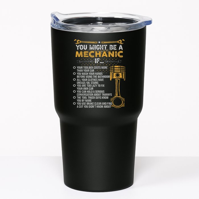 Funny Mechanic Gifts You Might Be A Mechanic If Tumbler