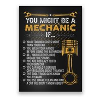 Funny Mechanic Gifts You Might Be A Mechanic If Poster