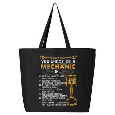 Funny Mechanic Gifts You Might Be A Mechanic If 25L Jumbo Tote