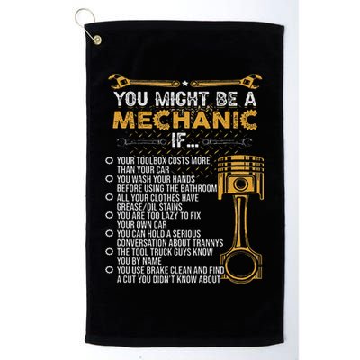 Funny Mechanic Gifts You Might Be A Mechanic If Golf Towel