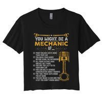 Funny Mechanic Gifts You Might Be A Mechanic If Women's Crop Top Tee