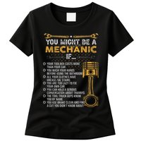 Funny Mechanic Gifts You Might Be A Mechanic If Womens T-Shirt