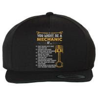 Funny Mechanic Gifts You Might Be A Mechanic If Wool Snapback Cap