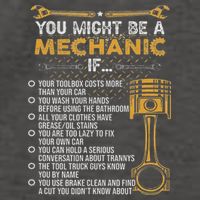 Funny Mechanic Gifts You Might Be A Mechanic If Vector Backpack