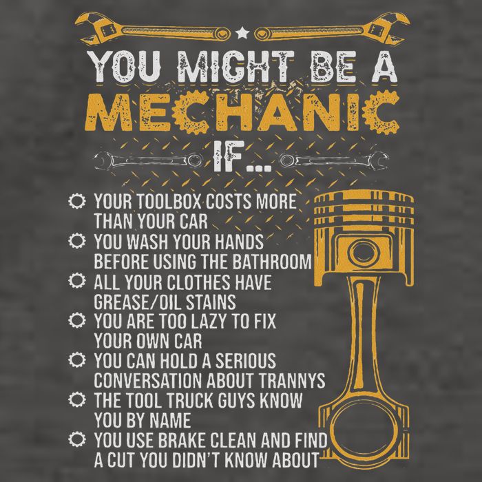 Funny Mechanic Gifts You Might Be A Mechanic If Vector Backpack