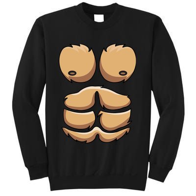 Funny Monkey Gorilla Chest Costume Halloween Sweatshirt