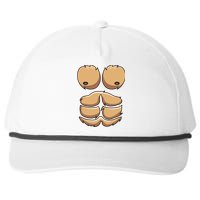 Funny Monkey Gorilla Chest Costume Halloween Snapback Five-Panel Rope Hat