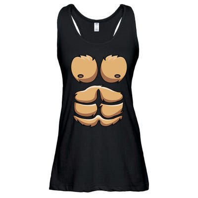 Funny Monkey Gorilla Chest Costume Halloween Ladies Essential Flowy Tank