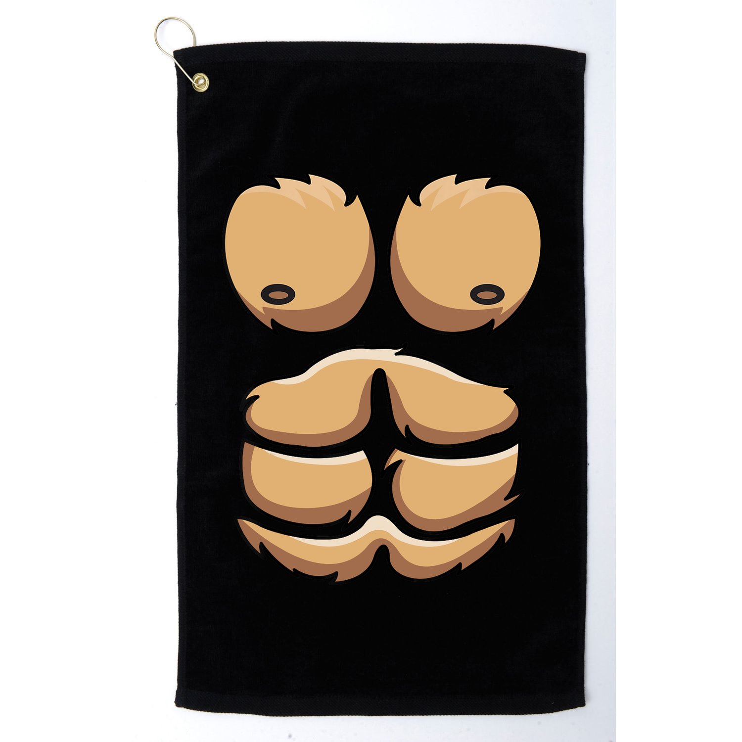 Funny Monkey Gorilla Chest Costume Halloween Golf Towel