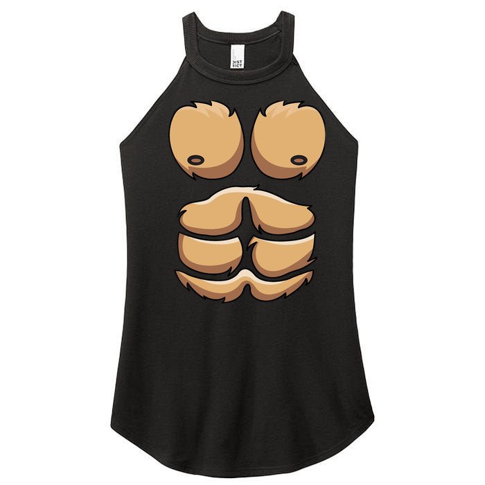 Funny Monkey Gorilla Chest Costume Halloween Women’s Perfect Tri Rocker Tank