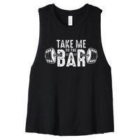 Funny Muscle Gym Fitness Weight Lifting Workout Women's Racerback Cropped Tank