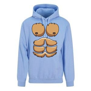 Funny Monkey Gorilla Chest Costume Halloween Unisex Surf Hoodie