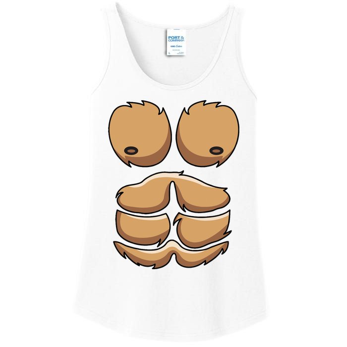 Funny Monkey Gorilla Chest Costume Halloween Ladies Essential Tank