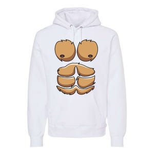 Funny Monkey Gorilla Chest Costume Halloween Premium Hoodie