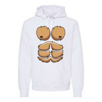 Funny Monkey Gorilla Chest Costume Halloween Premium Hoodie