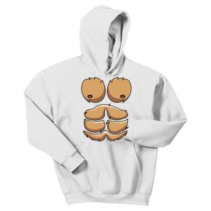 Funny Monkey Gorilla Chest Costume Halloween Kids Hoodie