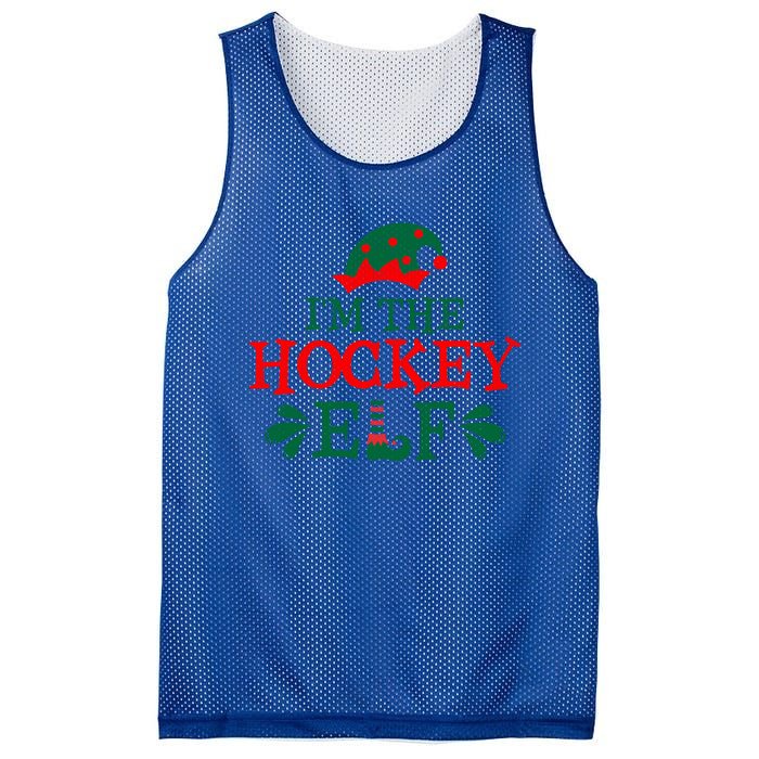 Family Matching Group Christmas Funny IM The Hockey Elf Gift Mesh Reversible Basketball Jersey Tank